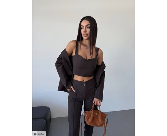 Фотография Костюм женский со штанами р.42-44;44-46;46-48 (10цв) "ANNABELLE" купить недорого от прямого поставщика, изображение 24