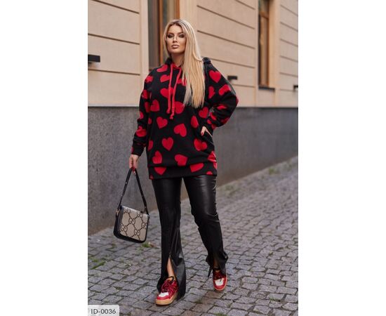 Фотография Женское худи большого размера р.50-52;54-56;58-60;62-64 "LETTI" купить недорого от прямого поставщика, изображение 2