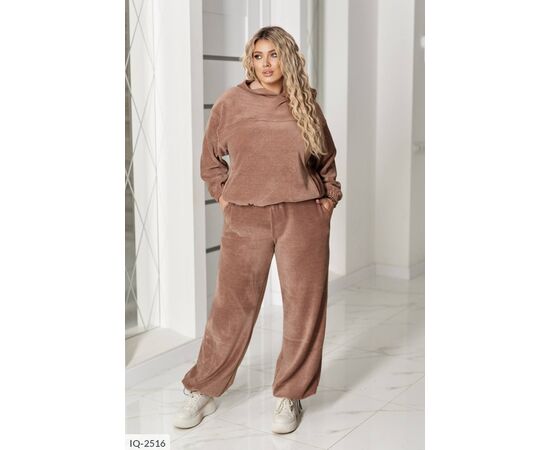 Фотография Женский прогулочный костюм со штанами большие размеры р.50-52;54-56;58-60;62-64 "LETTI" купить недорого от прямого поставщика, изображение 11