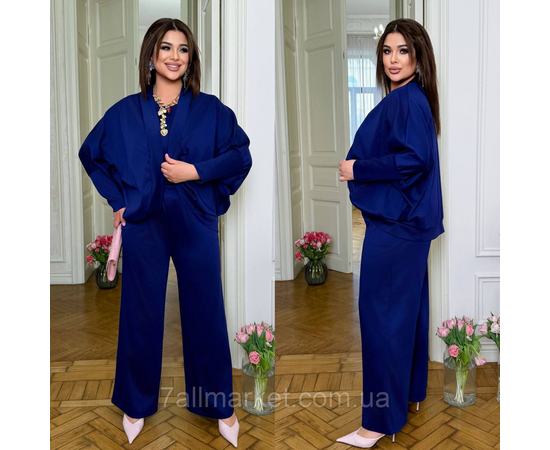 Фотография Костюм тройка женский евро трикотаж размеры 46-60 "LADA" недорого от прямого поставщик, изображение 3