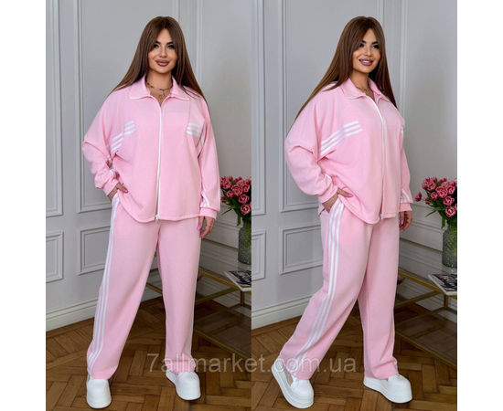 Костюм жіночий спортивний із лампасами креп сафарі (42-60) "LADA" недорогий від прямого постачальника, зображення 2