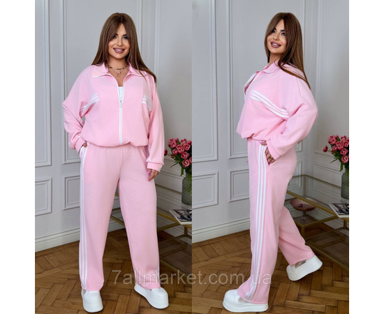 Костюм жіночий спортивний із лампасами креп сафарі (42-60) "LADA" недорогий від прямого постачальника, зображення 3