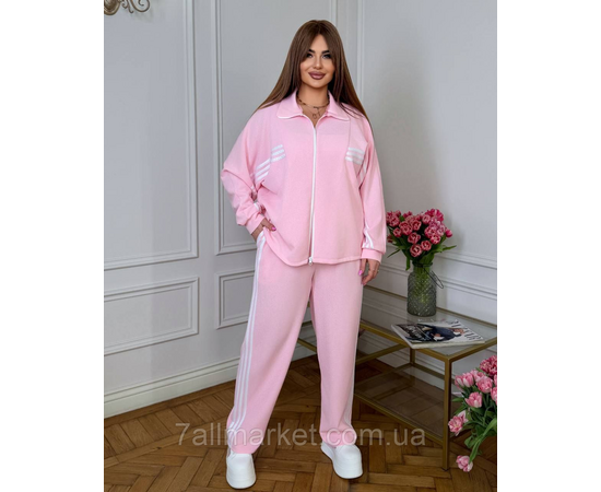 Костюм жіночий спортивний із лампасами креп сафарі (42-60) "LADA" недорогий від прямого постачальника, зображення 4