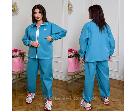 Костюм жіночий спортивний котон меморі (46-60) "LADA" недорого від прямого постачальника, зображення 2
