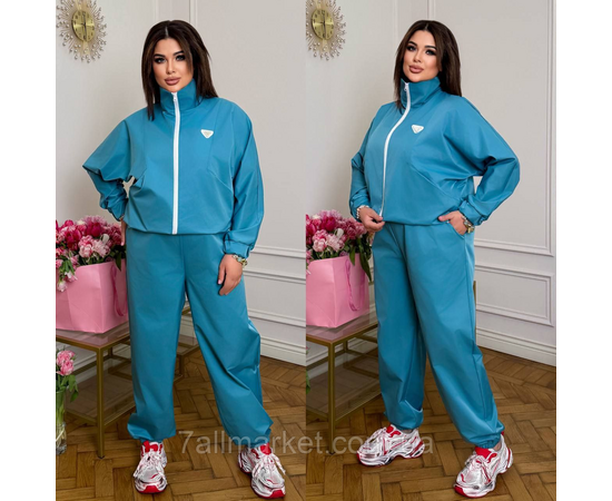 Костюм жіночий спортивний котон меморі (46-60) "LADA" недорого від прямого постачальника, зображення 3