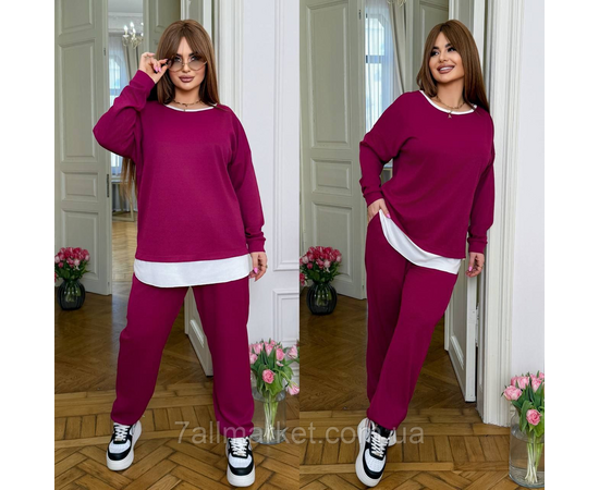 Фотография Костюм женский прогулочный трикотажный (46-60) "LADA" недорого от прямого поставщика, изображение 2
