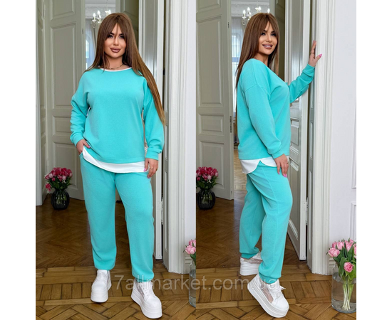 Фотография Костюм женский прогулочный трикотажный (46-60) "LADA" недорого от прямого поставщика, изображение 2