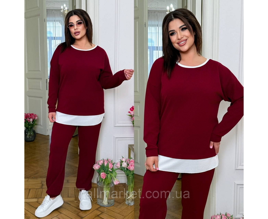 Фотография Костюм женский прогулочный трикотажный (46-60) "LADA" недорого от прямого поставщика, изображение 3