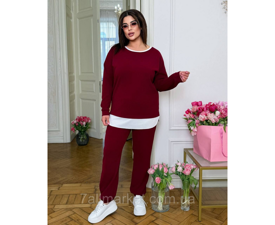Фотография Костюм женский прогулочный трикотажный (46-60) "LADA" недорого от прямого поставщика, изображение 4