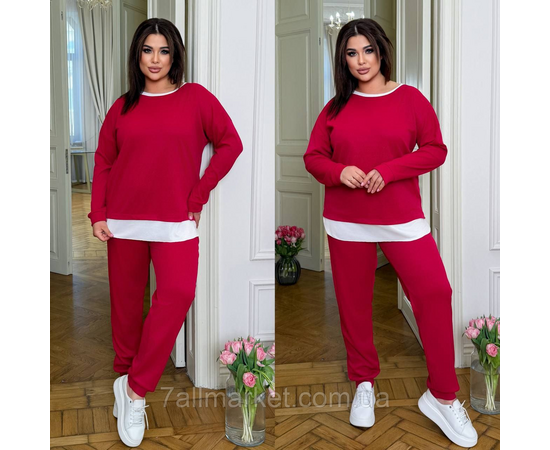 Костюм жіночий прогулянковий трикотажний (46-60) "LADA" недорого від прямого постачальника, зображення 2