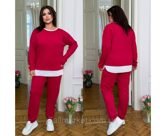 Костюм жіночий прогулянковий трикотажний (46-60) "LADA" недорого від прямого постачальника, зображення 3