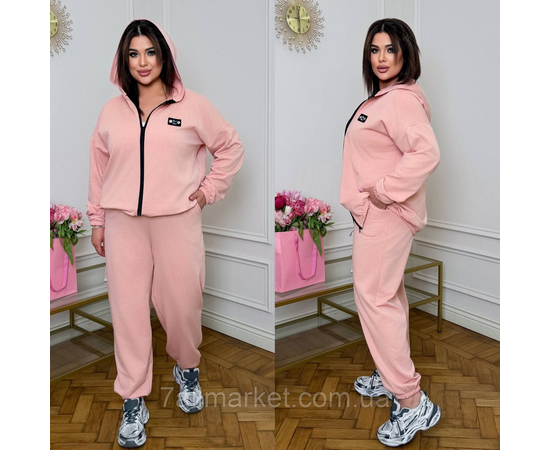 Костюм жіночий спортивний двонитка на флісі (46-60) "LADA" недорого від прямого постачальника, зображення 3
