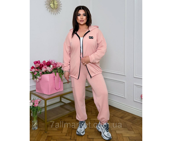 Костюм жіночий спортивний двонитка на флісі (46-60) "LADA" недорого від прямого постачальника, зображення 4