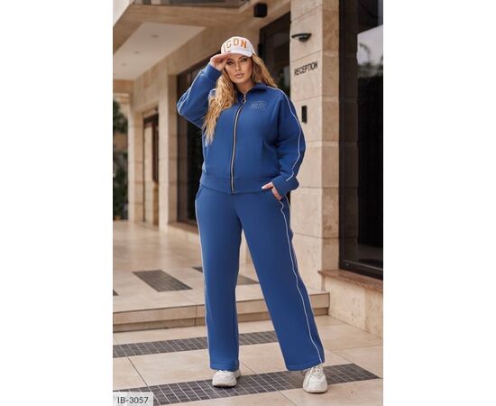 Костюм жіночий джинсовий великі розміри р.54-56;62-64;50-52;58-60 (4кол.) "LETTI" купити недорого від прямого постачальника, зображення 6