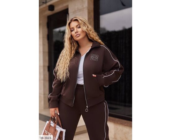 Костюм жіночий джинсовий великі розміри р.54-56;62-64;50-52;58-60 (4кол.) "LETTI" купити недорого від прямого постачальника, зображення 2