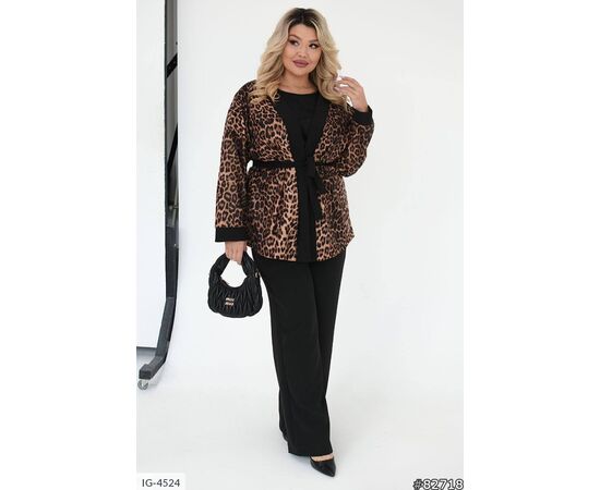 Фотография Костюм брючный женский большие размеры р.50-52;54-56;58-60 "VIKA" купить недорого от прямого поставщика, изображение 12