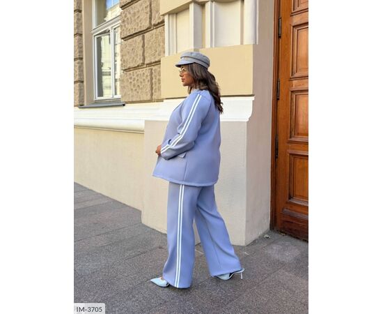 Фотография Костюм двойка женский пиджак и брюки большие размеры р.50-52;54-56;58-60 (4цв) "VIKA" купить недорого от прямого поставщика, изображение 14