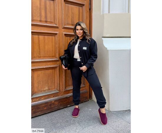 Фотография Костюм женский двойка брюки и рубашка большие размеры р.50-52;54-56;58-60 (6цв) "VIKA" купить недорого от прямого поставщика, изображение 4