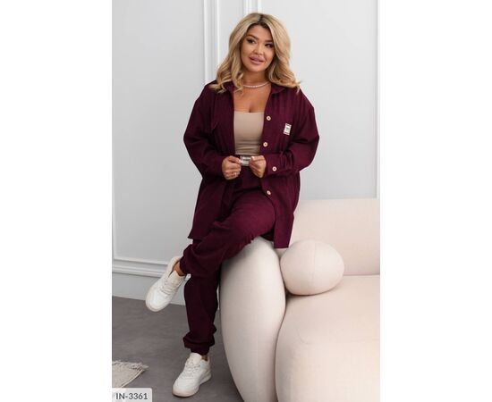 Фотография Костюм женский двойка брюки и рубашка большие размеры р.50-52;54-56;58-60 (6цв) "VIKA" купить недорого от прямого поставщика, изображение 47