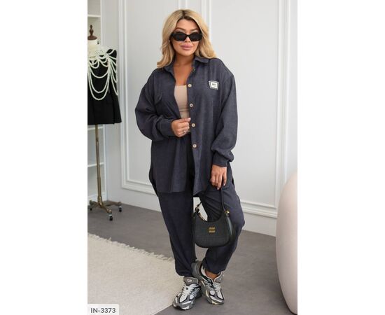 Фотография Костюм женский двойка брюки и рубашка большие размеры р.50-52;54-56;58-60 (6цв) "VIKA" купить недорого от прямого поставщика, изображение 40