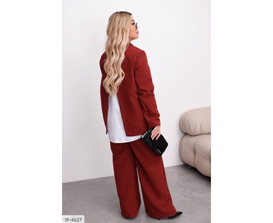 Фотография Костюм женский двойка штаны и пиджак большие размеры р.50-52;54-56;58-60 (3цв) "VIKA" купить недорого от прямого поставщика, изображение 4