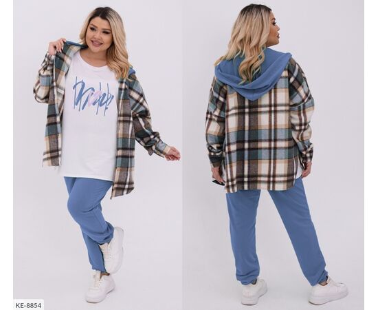 Фотография Женский прогулочный костюм со штанами большие размеры р.48-50;52-54;56-58;60-62 (5цв) "VIKA" купить недорого от прямого поставщика, изображение 20