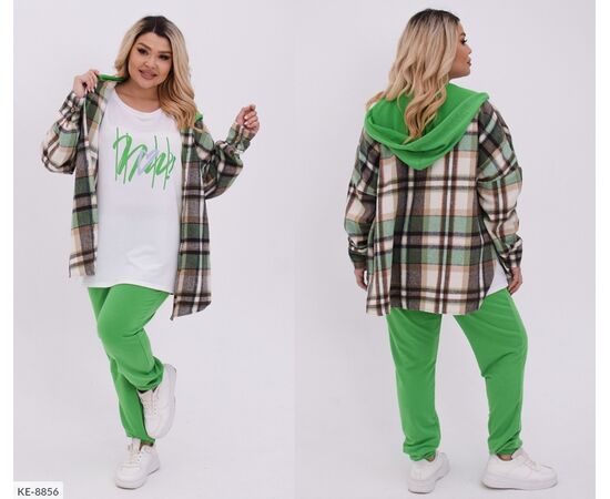 Фотография Женский прогулочный костюм со штанами большие размеры р.48-50;52-54;56-58;60-62 (5цв) "VIKA" купить недорого от прямого поставщика, изображение 18