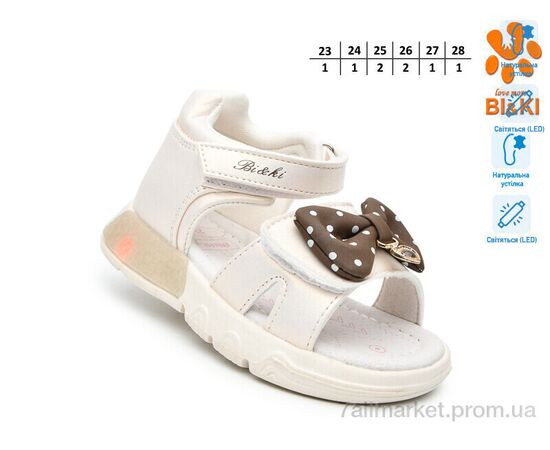 Фотография Босоножки детские летние Лето B60039-B LED (8 пар р.23-28) "TOM.M" недорого оптом от прямого поставщика, изображение 2