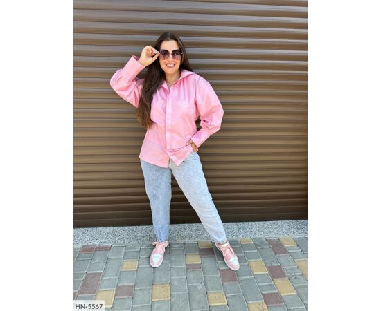 Фотография Женская коттоновая рубашка р.42-54 (4цв) "VLADA" купить недорого от прямого поставщика, изображение 10