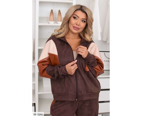 Фотография Женский костюм кофта с брюками на резнике большие размеры р.46-48;50-52;54-56;58-60;62-64 "VLADA" купить недорого от прямого поставщика, изображение 20