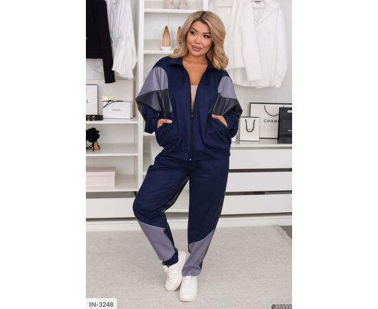 Фотография Женский костюм кофта с брюками на резнике большие размеры р.46-48;50-52;54-56;58-60;62-64 "VLADA" купить недорого от прямого поставщика, изображение 22