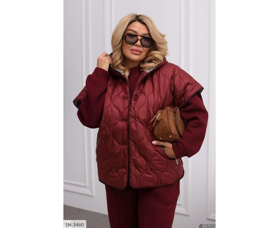 Фотография Женский костюм кофта с брюками на резнике большие размеры р.46-48;50-52;54-56;58-60 (4цв) "VLADA" купить недорого от прямого поставщика, изображение 21