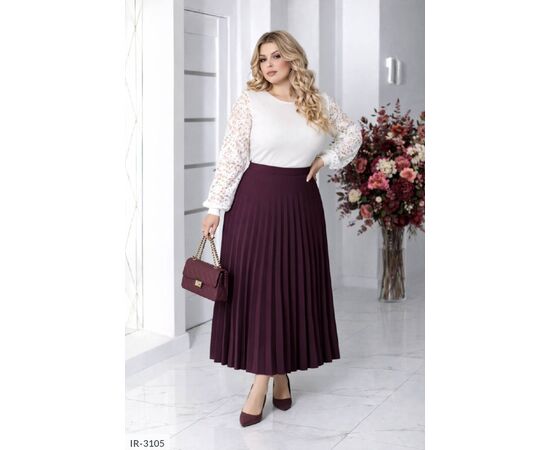 Розкішна довга спідниця, що красиво тримає форму та мяко рухається при ході р.46-48;50-52;54-56 "LANA" купити недорого від прямого постачальника, зображення 2