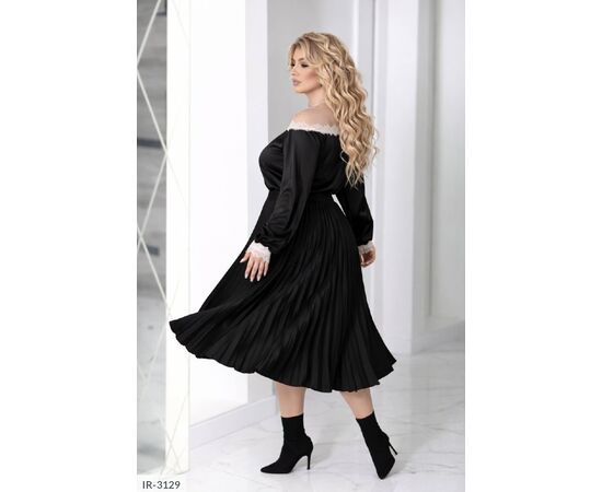 Фотография Армани-шелк + нежная сеточка сверху изящно и очень женственно р.48-50;52-54;46-48;50-52;54-56 "LANA" купить недорого от прямого поставщика, изображение 11