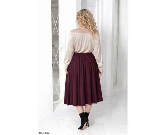 Фотография Армани-шелк + нежная сеточка сверху изящно и очень женственно р.48-50;52-54;46-48;50-52;54-56 "LANA" купить недорого от прямого поставщика, изображение 6