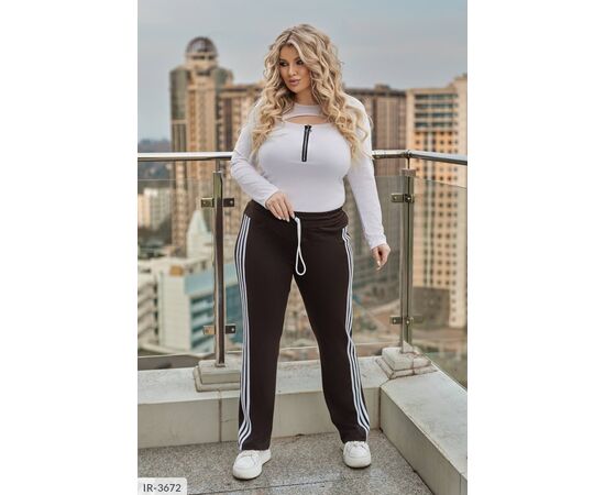 Жіночі стильні штани БАТАЛ р.50-52;54-56;58-60;62-64 (4кол.) "LETTI" купити недорого від прямого постачальника, зображення 11