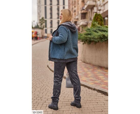 Фотография Женский костюм кофта с брюками на резнике большие размеры р.54-56;50-52 (3цв) "LETTI" купить недорого от прямого поставщика, изображение 6