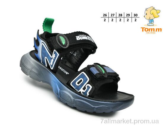 Фотография Сандалии детские летние Лето 2803A (10 пар р.26-30) "TOM.M" недорого оптом от прямого поставщика, изображение 2