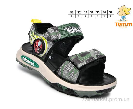 Фотография Сандалии детские летние Лето A2905A (14 пар р.31-37) "TOM.M" недорого оптом от прямого поставщика, изображение 2