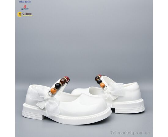 Туфлі дитячі зручні Літо DB803 white (6 пар р.26-31) "Clibee-Doremi" недорого оптом від прямого постачальника, зображення 2