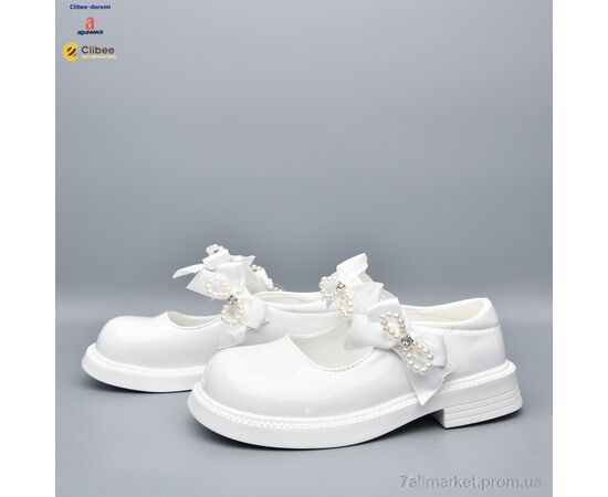 Туфлі дитячі зручні Літо DB802 white (6 пар р.26-31) "Clibee-Doremi" недорого оптом від прямого постачальника, зображення 2