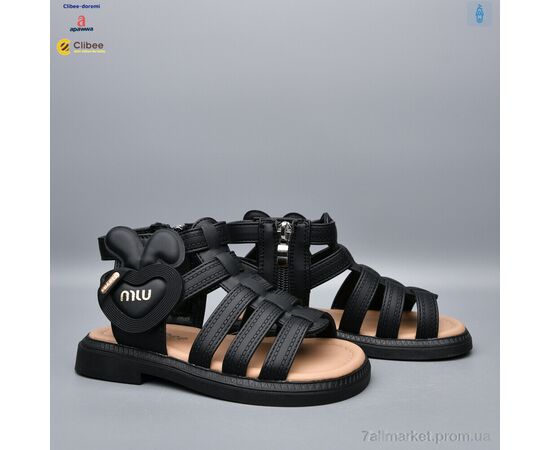 Фотография Босоножки детские летние Лето ZB2282 black (6 пар р.26-30) "Clibee-Doremi" недорого оптом от прямого поставщика, изображение 2