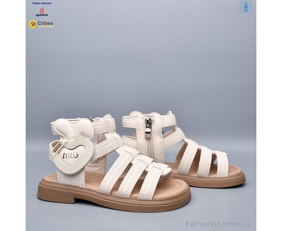 Фотография Босоножки детские летние Лето ZB2282 beige (6 пар р.26-30) "Clibee-Doremi" недорого оптом от прямого поставщика, изображение 2