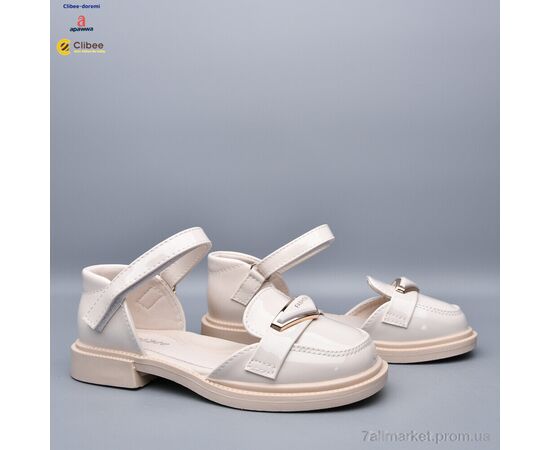 Туфлі дитячі зручні Літо DC603 beige (6 пар р.31-36) "Clibee-Doremi" недорого оптом від прямого постачальника, зображення 2