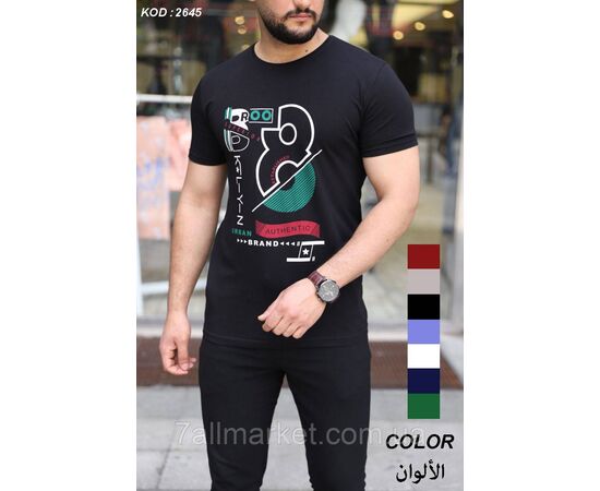 Фотография Футболка мужская с надписями р.S-2XL (8 кв.) "MODY" недорогой опцией от прямого поставщика, изображение 2