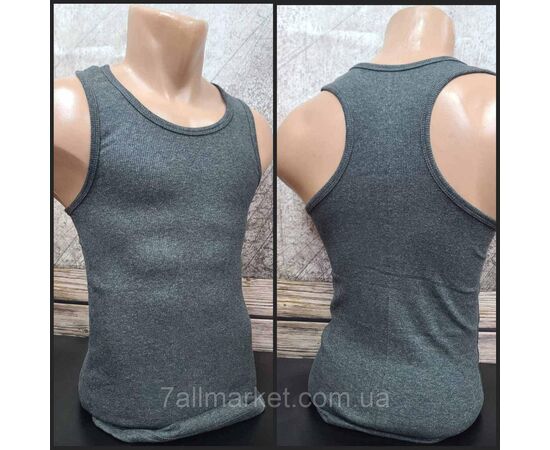 Фотография Майка-берцовка мужская однтонная рубчик р.S-XL (4цв) "MODY" недорого оптом от прямого поставщика, изображение 5