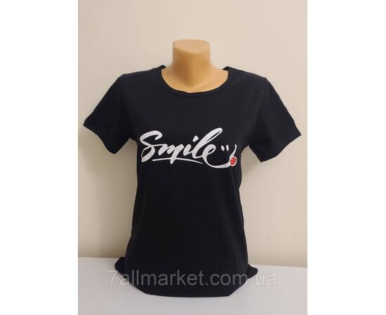 Фотография Футболка женская молодёжная SMILE  р-р S-XL (2цв) "MODY" недорого от прямого поставщика, изображение 2