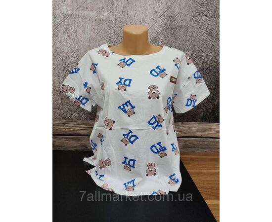 Фотография Футболка женская молодёжная с  принтом р-р 46-48 (микс) "MODY" недорого от прямого поставщика, изображение 5