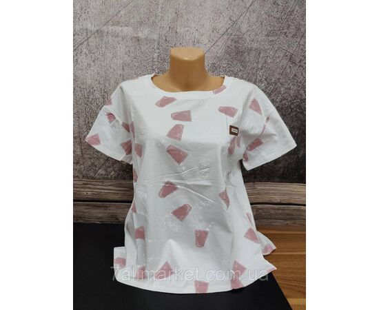 Фотография Футболка женская молодёжная с  принтом р-р 46-48 (микс) "MODY" недорого от прямого поставщика, изображение 6