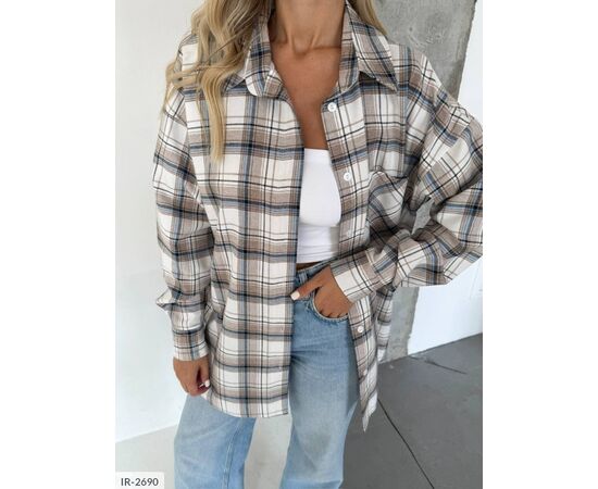 Фотография Женская фланелевая рубашка р.УНИВЕРСАЛЬНЫЙ "ANNABELLE" купить недорого от прямого поставщика, изображение 57